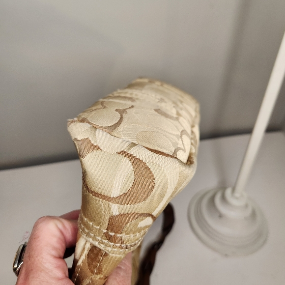 coach chelsea tan signature c braided shoulder bag c0771- 10990 - Picture 9 of 12